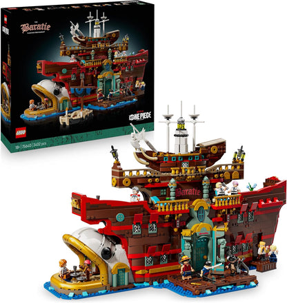 LEGO ONE PIECE O Restaurante Flutuante Baratie - Conjunto de Construção para Adultos - Modelo de Exibição com Interior Detalhado e 10 Minifiguras, incluindo Luffy, Nami e Sanji - Presente de Anime para Fãs - 75640