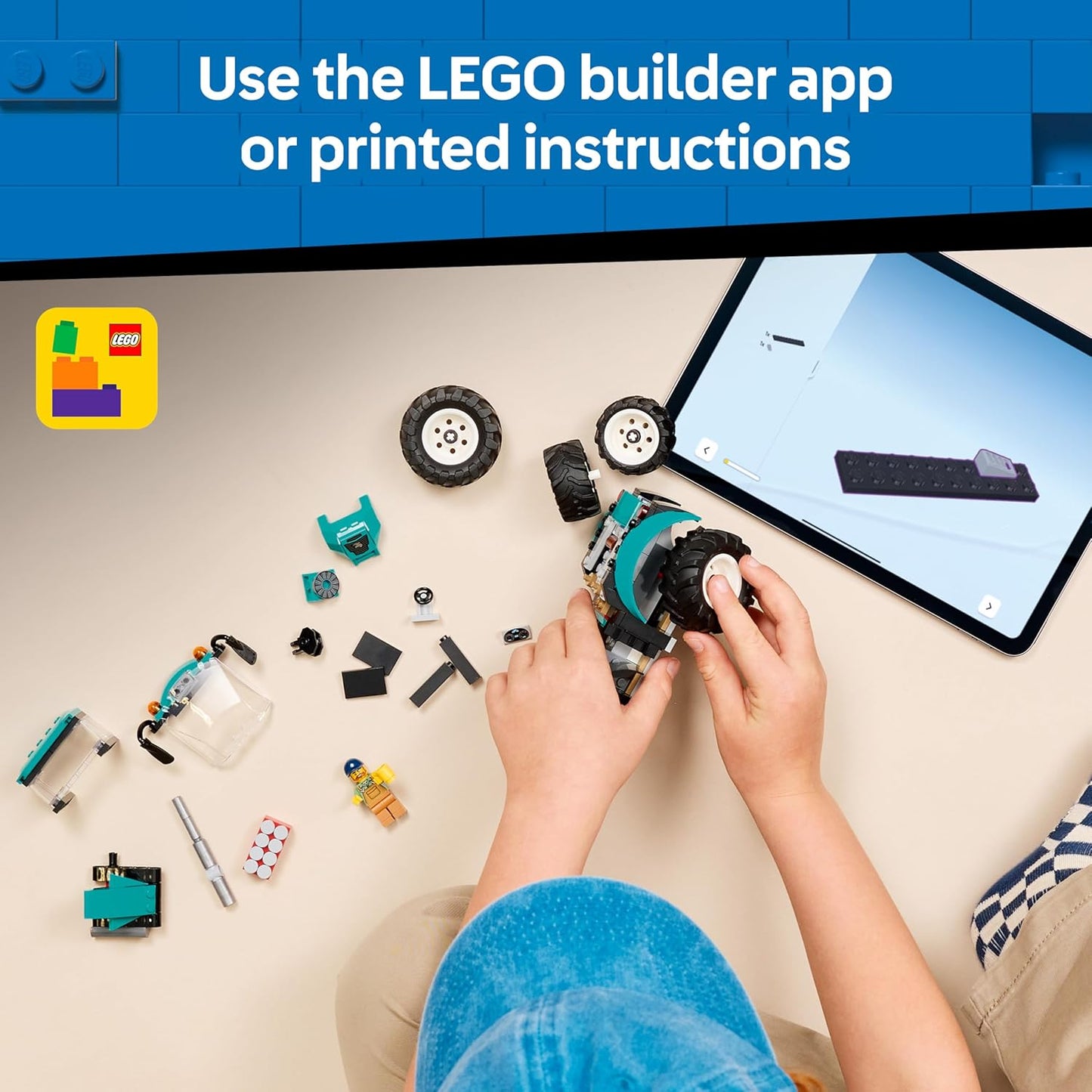 LEGO City Trator de Brinquedo - Kit de Construção de Modelo de Veículo Agrícola com Minifigura de Fazendeiro - Ideia de Presente de Aniversário para Meninos a partir de 6 Anos e Fãs de Engenharia - 60498