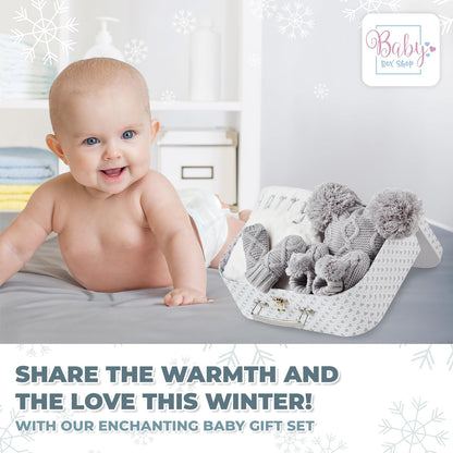 Conjunto de presentes unissex para bebês - Presentes para bebês recém-nascidos unissex, presentes para revelação do sexo do bebê, presentes personalizados para chá de bebê - presentes personalizados, roupas de inverno para bebês