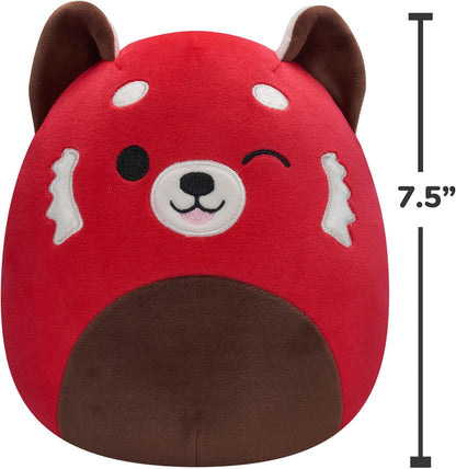 Squishmallows Original 7,5 polegadas Cici Winking Red Panda – Pelúcia oficial ultramacia de tamanho pequeno