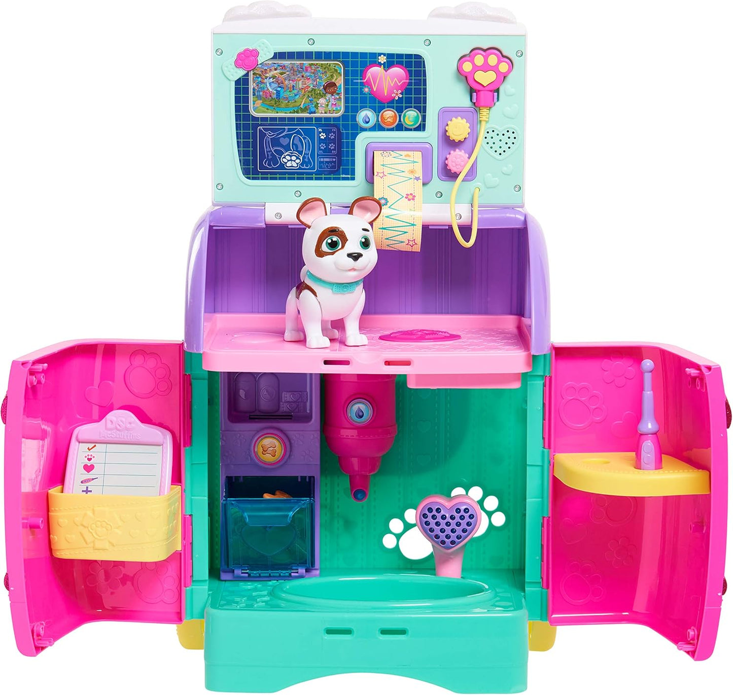Doc McStuffins 92446 Móvil de rescate para mascotas todo en uno para bebé, multicolor