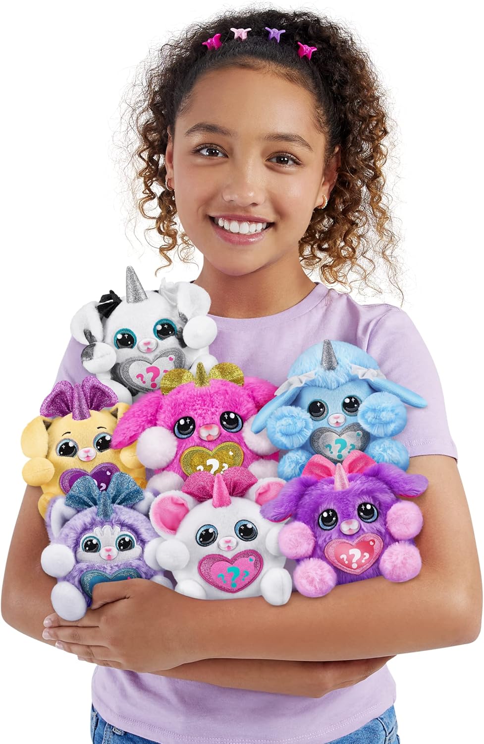 Laço surpresa Puppycorn da Rainbocorns, Puppycorn Série 3, Zedd, o Dálmata - Pelúcia colecionável - 5 camadas de surpresas, coração destacável, adesivos, slime, idades 3+ (Dálmata)