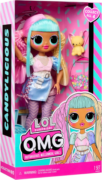 L.O.L. Surprise! OMG Doll - Candylicious - Inclui 1 boneca fashion, vem com roupas fabulosas, colecione todas as 4