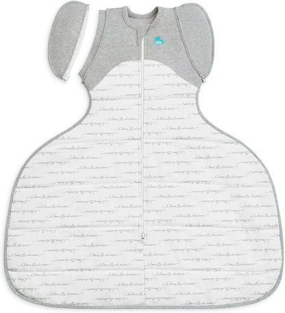Love To Dream™ Swaddle UP™ Cinta de Quadril, Tamanho Grande (8,5-11 kg) - Branco Dreamer | Mantém a perna no lugar | Ajuste mais largo na parte inferior | 2,5 Tog | Ideal para inverno e outono (16-20 °C) | Algodão lavável à máquina com zíper duplo