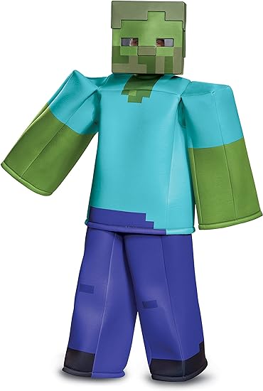 Disguise Disfarce Minecraft Prestige Kid Zombie Costume
