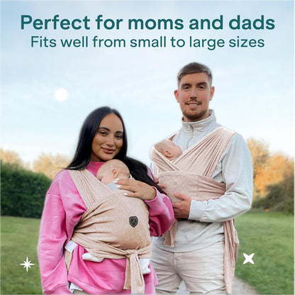 Koala Babycare Canguru para Bebê - Fácil de Usar - Suporte Ergonômico Certificado - Canguru Elástico Multiuso Adequado para Bebês de até 9 kg - Canguru para Bebê