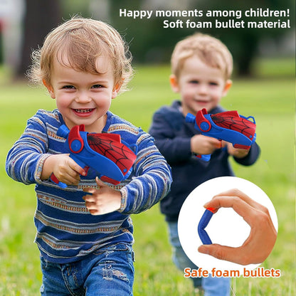 Brinquedo de aranha para crianças, ideal para meninos de 3 a 12 anos. Atiradores de aranha, conjunto de brinquedos de super-heróis com 2 tipos de balas de espuma (1 unidade).