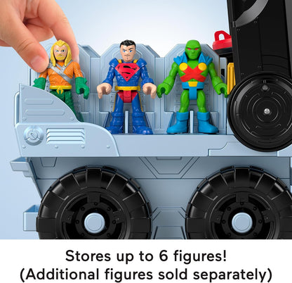 Fisher-Price Imaginext DC Super Friends Batman Brinquedo Bat-Tanque Transformável com Luzes, Sons, Figura e Projéteis para Crianças em Idade Pré-escolar a partir de 3 Anos, HVY04