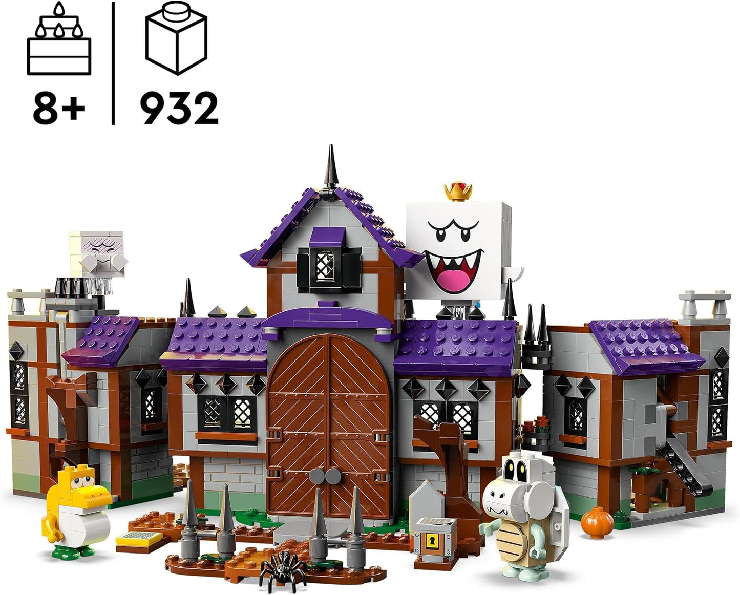 LEGO Super Mario King Boo’s Haunted Mansion Set, Building Toy for Kids, Collectible Playset with 4 Character Figures Including a Baby Yoshi, Gift for 8 Plus Year Old Boys, Girls and Gamers