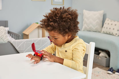 Relógio de Aprendizagem Giratório VTech Homem-Aranha e seus Incríveis Amigos, Relógio Oficial do Homem-Aranha com 4 Jogos Divertidos, Tela LCD, 9 Mostradores Digitais, Indicado para Crianças de 3, 4, 5+ Anos, Versão em Inglês