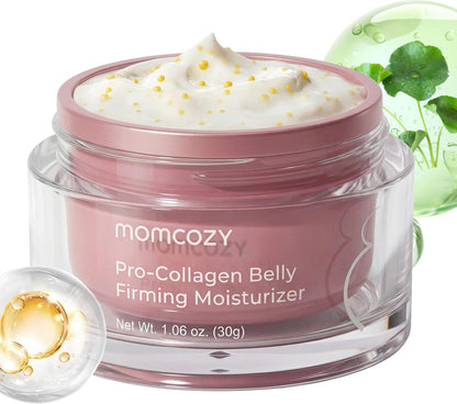 Momcozy Creme para Estrias na Gravidez, Hidratante Firmador Pró-Colágeno para Pele Seca, Gravidez e Pós-Parto, Suaviza a Aparência de Estrias, Rugas no Pescoço e Linhas Finas, 30g