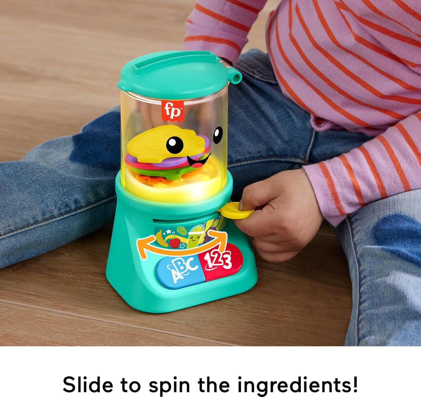 Brinquedo Fisher-Price Laugh & Learn para Bebês e Crianças Pequenas: Liquidificador de Brinquedo com Música e Luzes para Contar e Aprender Cores - Indicado para Crianças a partir de 9 Meses, HRP19
