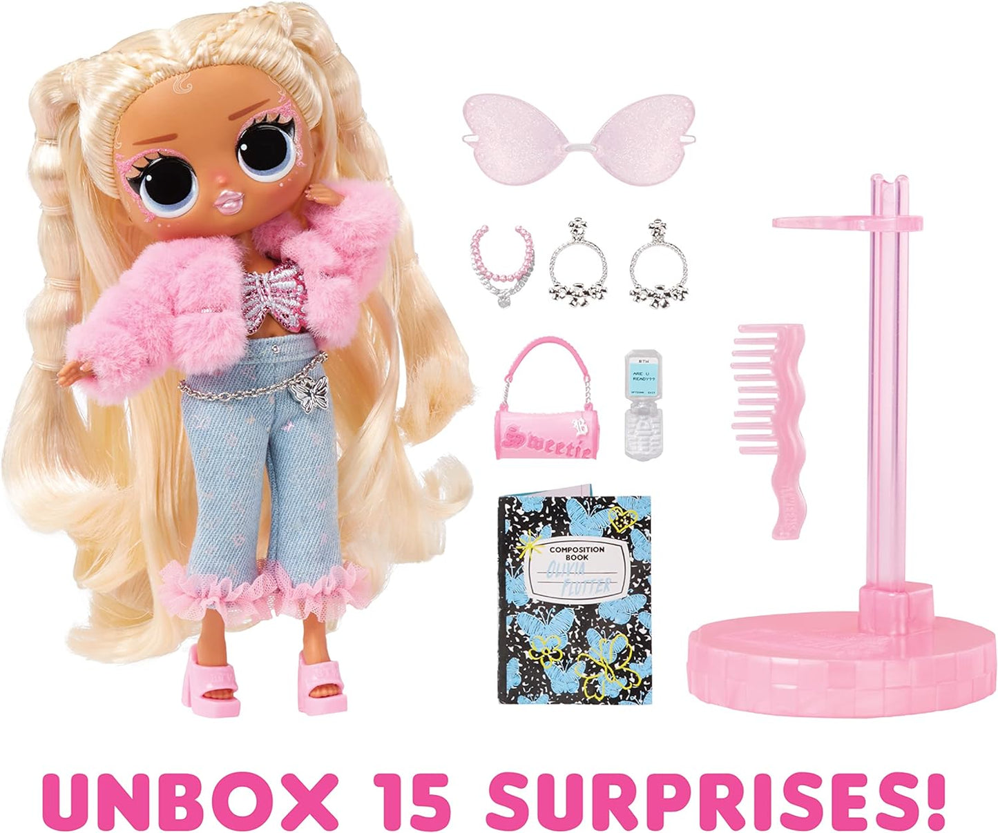 LOL Surprise Boneca fashion Tweens Série 4 - OLIVIA FLUTTER - Unbox 15 surpresas e acessórios fabulosos - Ótimo presente para crianças de 4 anos ou mais