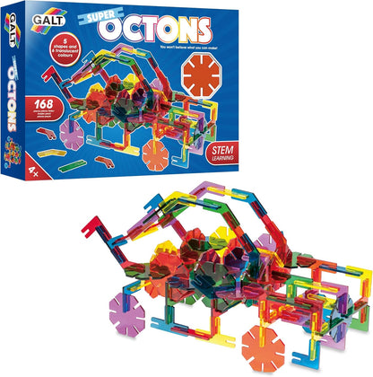 Galt Toys, Super Octons, Brinquedo de Construção, Idades 4 Anos Acima, 32 x 5,5 x 23 centímetros