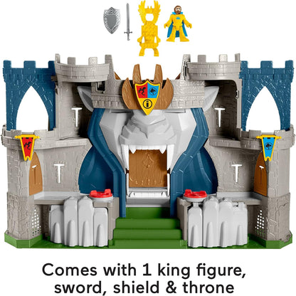 Fisher Price Imaginext Castelo do Reino do Leão - Conjunto de Brinquedo com Tema Medieval e Figuras para Crianças em Idade Pré-escolar de 3 a 8 Anos, Cores Variadas, 0194735009640
