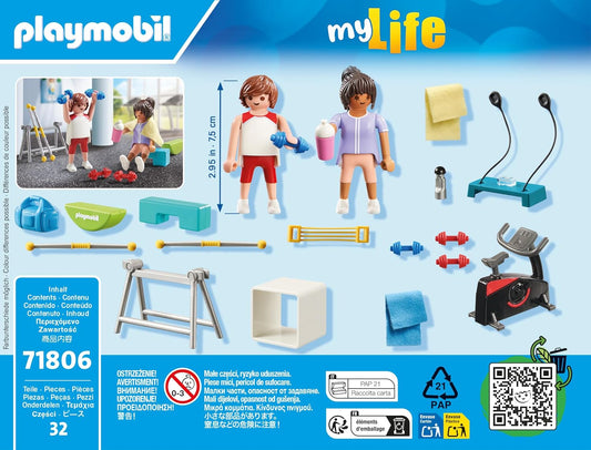 Playmobil | Esportes | Treinamento físico | Brinquedos para crianças a partir de 4 anos | 71806