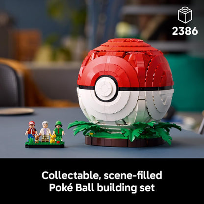 LEGO Pokémon – Momentos Icônicos de Treinador: Poké Bola (72154) | Conjunto para adultos, modelo para exibição, figuras de Pikachu e Eevee, decoração para montar, ideia de presente para fãs de jogos, 2386...