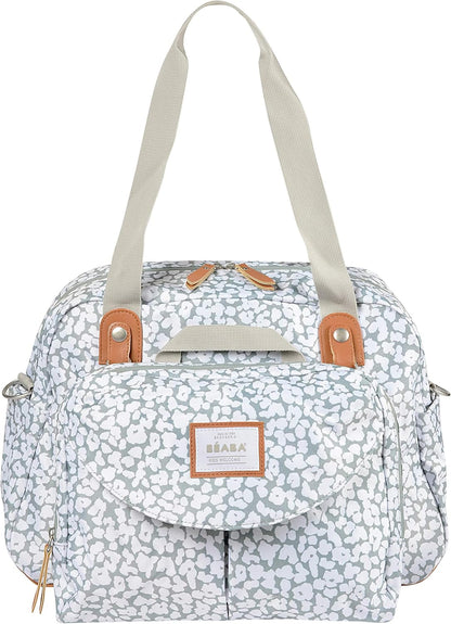 BÉABA - Genève II - Bolsa para Troca de Fraldas - Bolsa para Fraldas para Bebês e Recém-nascidos - Grande capacidade - Trocador - Bolsa isotérmica para lancheira - Sistema de fixação para carrinho