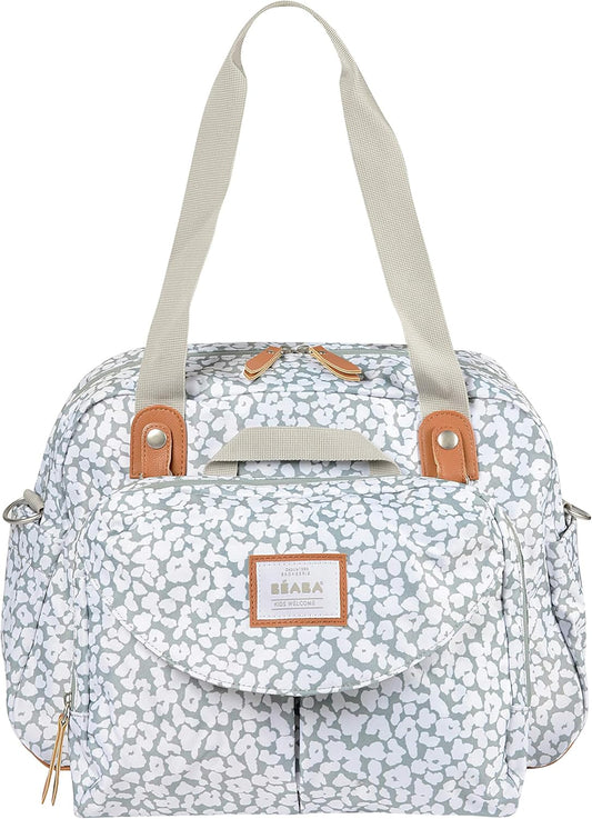 BÉABA - Genève II - Bolsa para Troca de Fraldas - Bolsa para Fraldas para Bebês e Recém-nascidos - Grande capacidade - Trocador - Bolsa isotérmica para lancheira - Sistema de fixação para carrinho