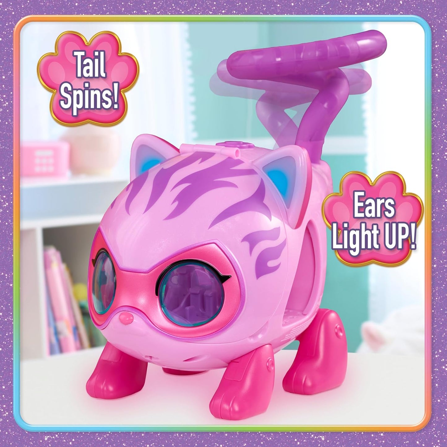 Just Play Disney Junior SuperKitties Su-Purr Wild Kitty Copter com Luzes e Sons, 3 Peças, Figuras Articuladas, Brinquedo para Fãs, Meninas e Crianças a partir de 3 Anos