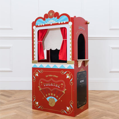 Le Toy Van - Teatro de Marionetas Educacional em Madeira | Brinquedo de dramatização infantil - adequado para mais de 3 anos, multicolorido, 69,85 x 40,89 x 121,92 cm