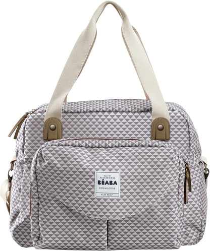 BÉABA - Genève II - Bolsa para Troca de Fraldas - Bolsa para Fraldas para Bebês e Recém-nascidos - Grande capacidade - Trocador - Bolsa isotérmica para lancheira - Sistema de fixação para carrinho