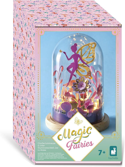 Janod - Sino luminoso para criar - Tema de fadas - Guirlanda luminosa com pilhas incluídas - Les Ateliers Déco - Kit de lazer criativo infantil - Habilidades motoras finas e concentração - A partir de 7 anos