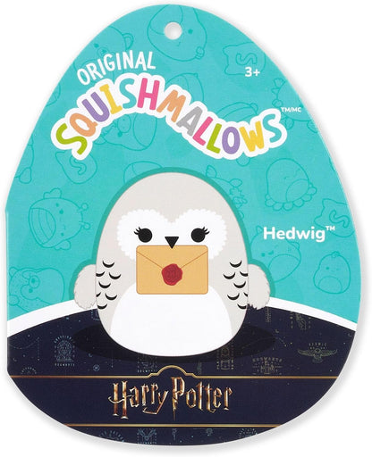 Squishmallows Pelúcia Original “Harry Potter” Hedwig com Carta (8 polegadas/aprox. 20 cm) – Pelúcia Oficial Ultrasoft da Jazwares (Pequena)