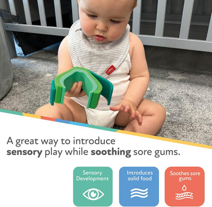 Nuby Brinquedo de dentição empilhável de abacate, multicolorido, tamanho único