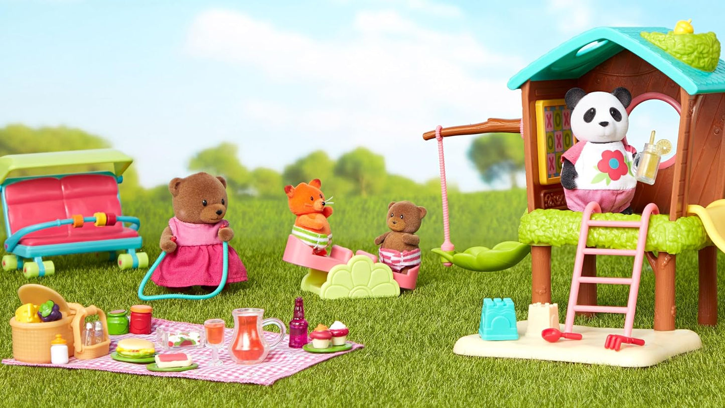 Li'l Woodzeez WZ6702Z Pla Variety Li'l Woodzeez - Conjunto de 20 peças para sala de aula e playground com móveis e acessórios escolares - brinquedos em miniatura e conjuntos de jogos para crianças de 3 anos ou mais, multicolorido, M