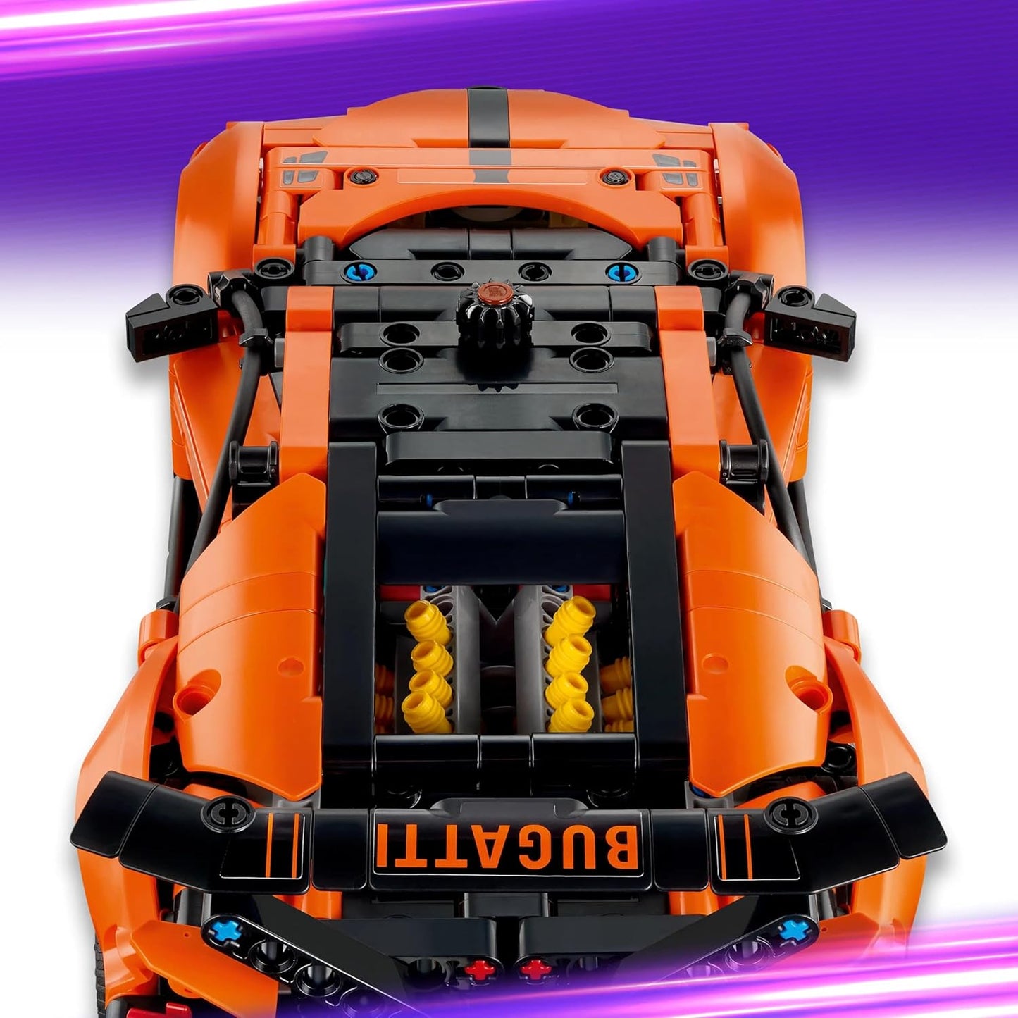 LEGO Technic Bugatti Chiron Pur Sport Hypercar - Kit de Modelo de Carro de Corrida com Motor W16, Direção e Portas que Abrem - Presente para Meninos a partir de 9 Anos e Fãs de Automobilismo - 42222