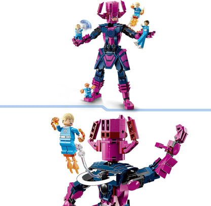 LEGO Marvel Quarteto Fantástico vs. Galactus - Brinquedo de Construção com Minifiguras Reed Richards, Mulher Invisível, O Coisa e Tocha Humana - Conjunto de Filmes para Meninos e Meninas a partir de 9 Anos - 76316