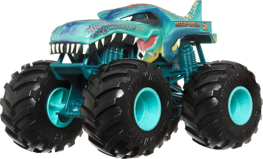 Hot Wheels Monster Trucks, Monster Truck Gigante, Caminhão de Brinquedo Die-Cast em Escala 1:24 com Rodas Enormes e Design Incrível, JDR03