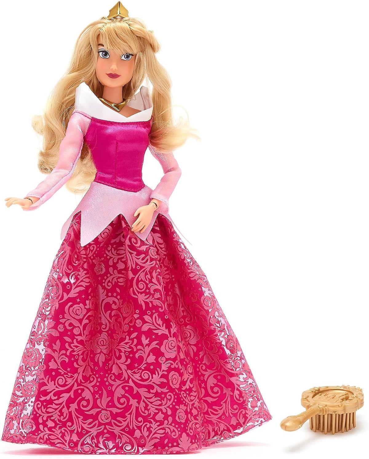 Disney Boneca Clássica Aurora da Store (29 cm) – Princesa de A Bela Adormecida, Vestido Rosa e Articulada