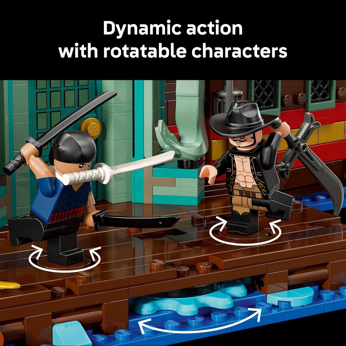LEGO ONE PIECE O Restaurante Flutuante Baratie - Conjunto de Construção para Adultos - Modelo de Exibição com Interior Detalhado e 10 Minifiguras, incluindo Luffy, Nami e Sanji - Presente de Anime para Fãs - 75640
