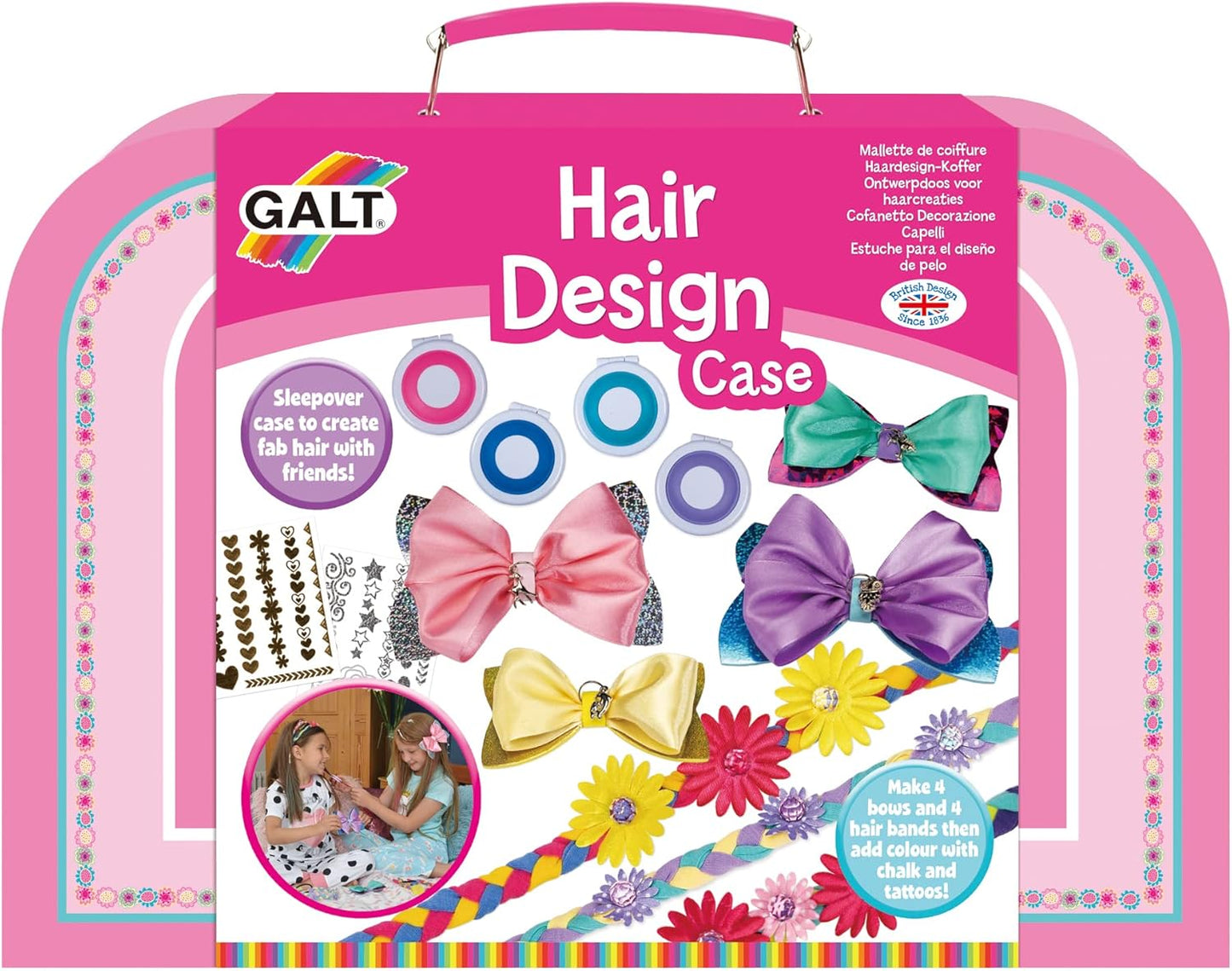 Galt Toys, Estojo para Design de Cabelo, Kits de Artesanato Infantil, A partir de 6 Anos