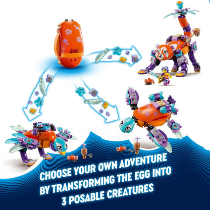 LEGO DREAMZzz Juego de animales de ensueño de Izzie, juguete de construcción de pájaro panda tortuga para niñas y niños a partir de 8 años, juego creativo con 2 minifiguras