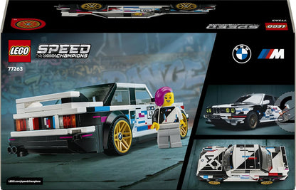 LEGO Brinquedo Speed Champions BMW M3 (E30) – Kit de Modelo com Minifigura de Piloto Colecionável – Ideia de Presente de Aniversário para Meninos a partir de 9 Anos e Fãs de Automobilismo – 77263