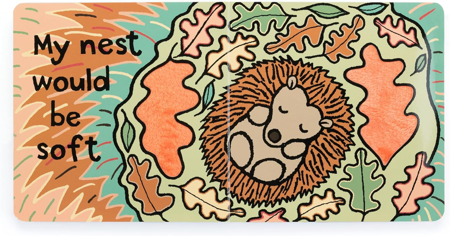 Jellycat Se eu fosse um ouriço: um livro de capa dura para bebês, para tocar e sentir - presente para bebês