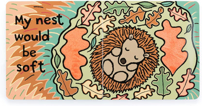 Jellycat Se eu fosse um ouriço: um livro de capa dura para bebês, para tocar e sentir - presente para bebês