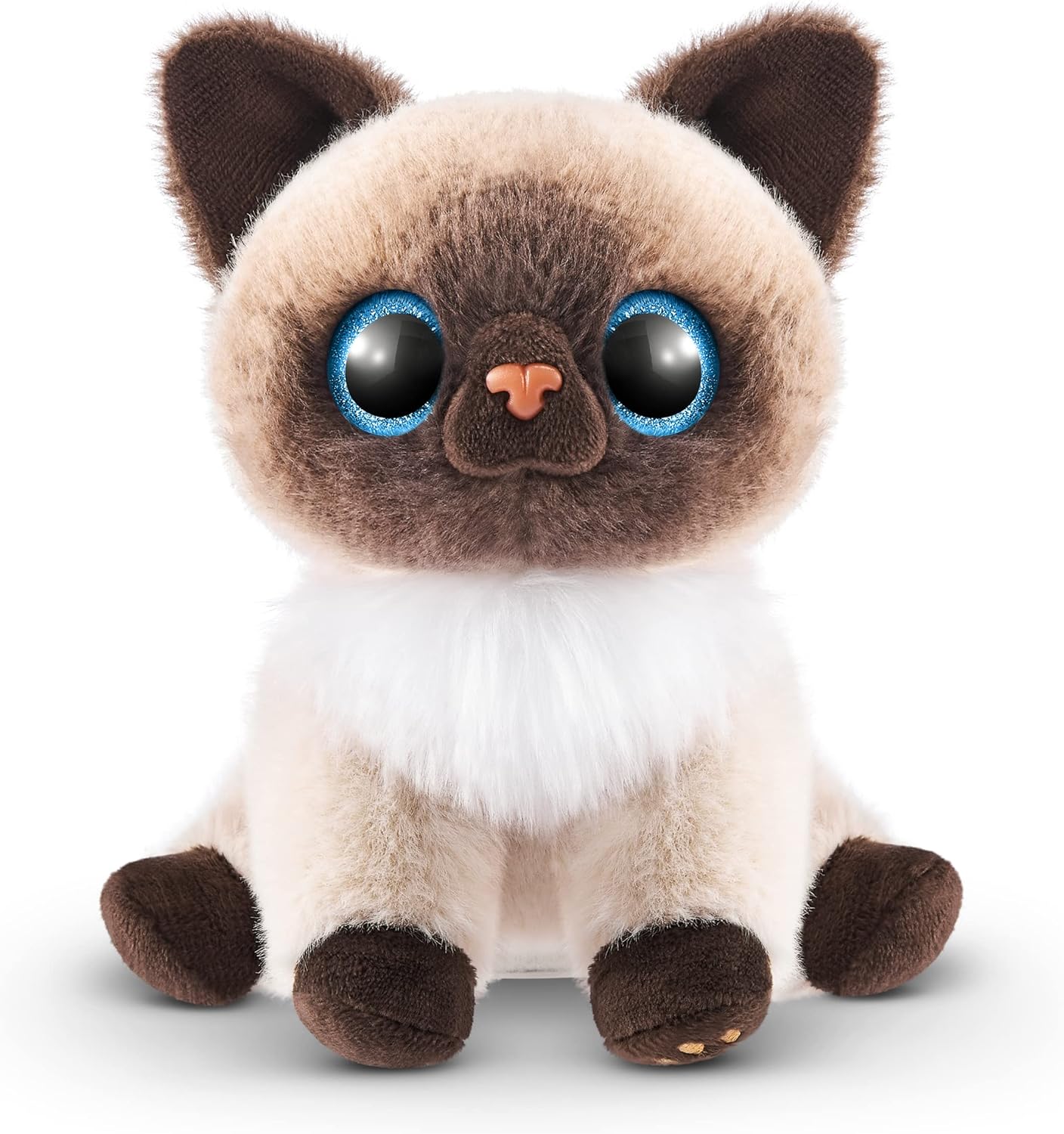 Pets Alive Smitten Kittens Mooloo, pelúcia de gatinho surpresa, pelúcias ultramacias, animais de estimação de brinquedo interativos, gatinho de estimação eletrônico, idades 3+ (Mooloo)