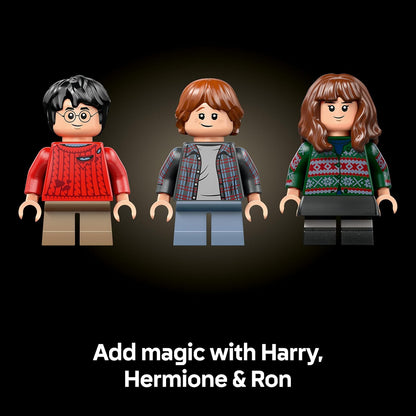 LEGO Harry Potter A Pedra Filosofal – Edição de Colecionador - Modelo DIY para Decoração de Quarto com Miniaturas de Cenas do Filme - Figura da Coruja Edwiges, 3 Minifiguras - Ideia de Presente para Fãs Adultos - 76466