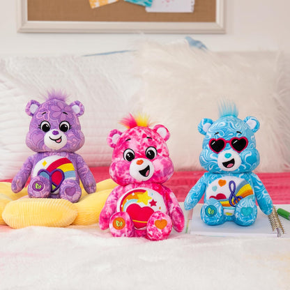 Care Bears, Blissful Heart Bear Peluche de frijol de 22 cm, Lindo juguete de peluche coleccionable, Peluches para niños, Peluches para niñas y niños, Lindos osos de peluche adecuados para niñas y niños de 4 años en adelante