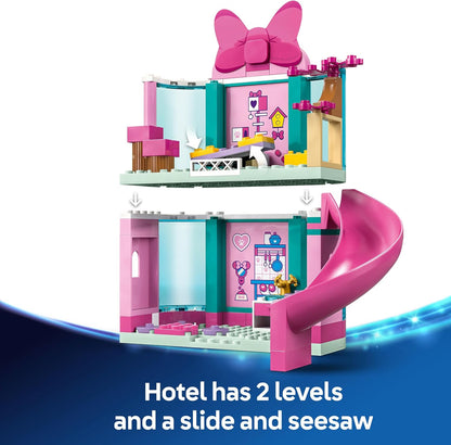 LEGO ǀ Disney Hotel para Animais de Estimação da Minnie com Mini Bonecas da Minnie Mouse e da Margarida, além de 3 Figuras de Animais - Presente para Meninas a partir de 4 Anos e Fãs da Casa do Mickey Mouse - 43274