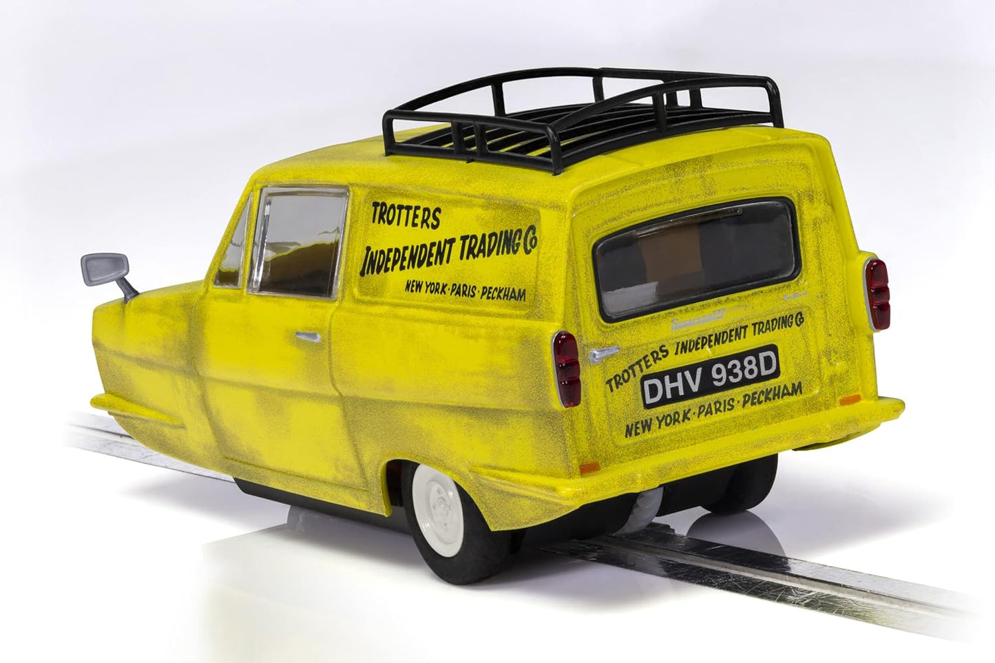 Scalextric C4223 Reliant Regal Supervan - Apenas tolos e cavalos, amarelo