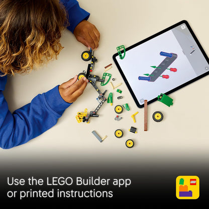 LEGO Technic John Deere 1470H Colheitadeira de Rodas - Brinquedo de Veículo de Construção - Kit de Modelo STEM com Braço Giratório e Garra Funcional - Presente para Meninos a partir de 7 Anos - 42218