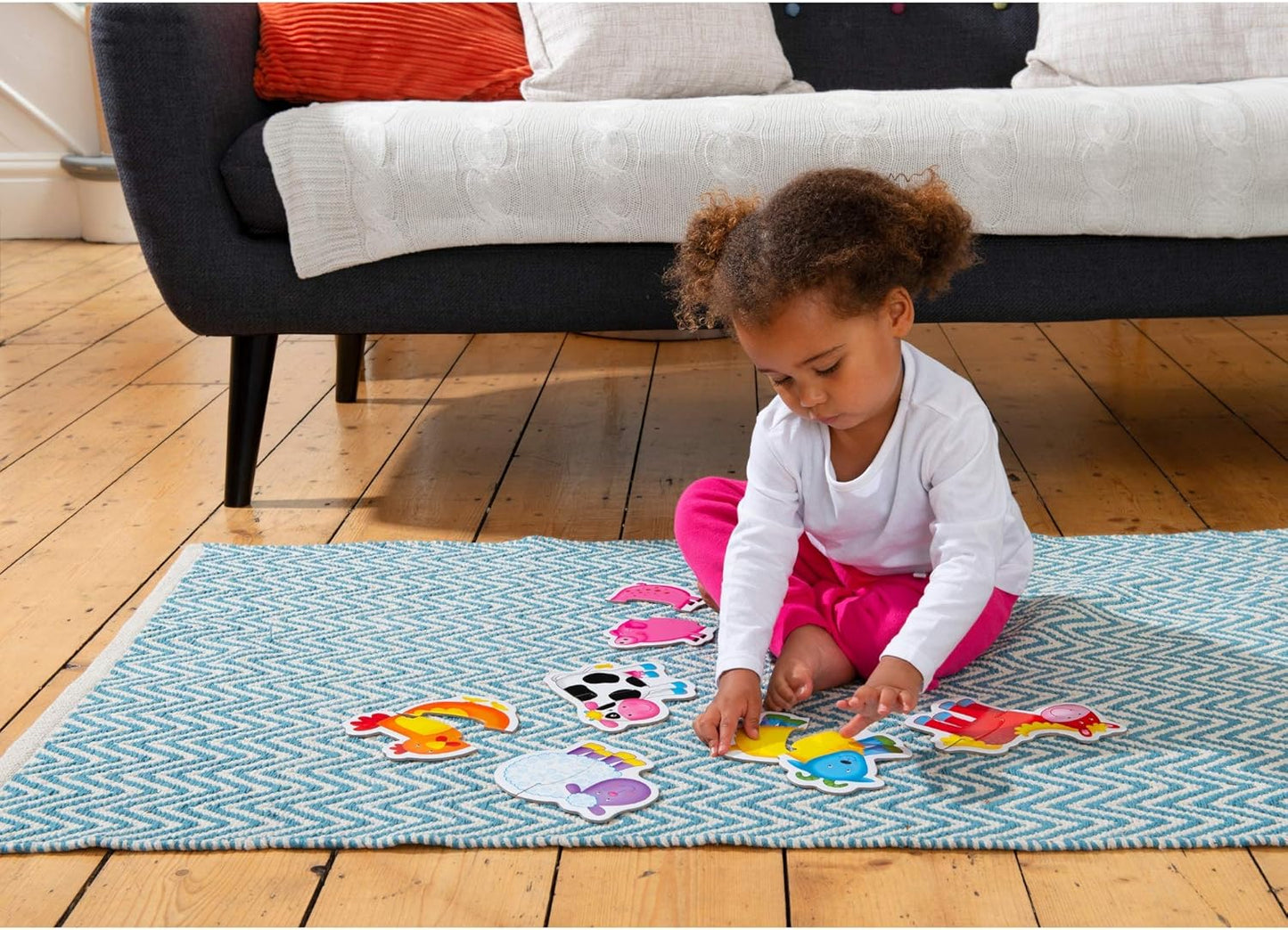 Galt Baby Puzzles - Quebra-cabeças divertidos, educativos e coloridos para a primeira infância - Conjunto de 6 quebra-cabeças de duas peças grossas para bebês - Desenvolve habilidades motoras e de combinação - A partir de 18 meses
