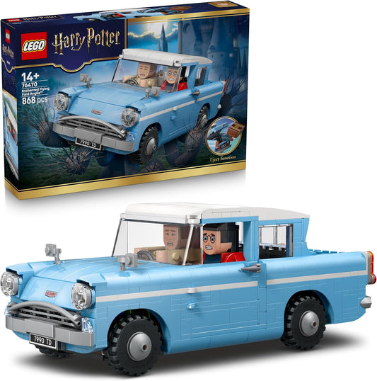 LEGO Harry Potter Ford Anglia Voador Encantado - Kit de Modelo de Carro com Figuras de Harry, Ron e Edwiges - Presente para Meninas e Meninos a partir de 14 Anos e Fãs Adolescentes - 76470