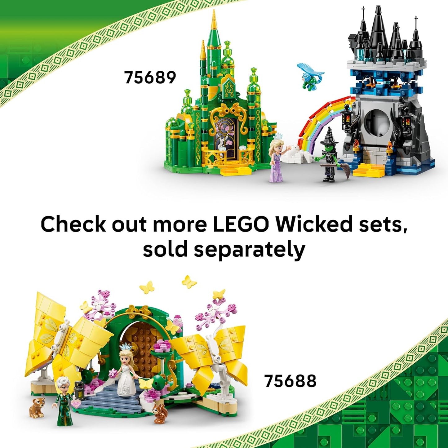 LEGO Refúgio da Elphaba Malvada - Brinquedo de Construção na Floresta com 2 Mini Bonecas e 2 Figuras de Animais, além de Acessórios - Presente para Meninas a partir de 7 Anos e Fãs do Filme - 75687