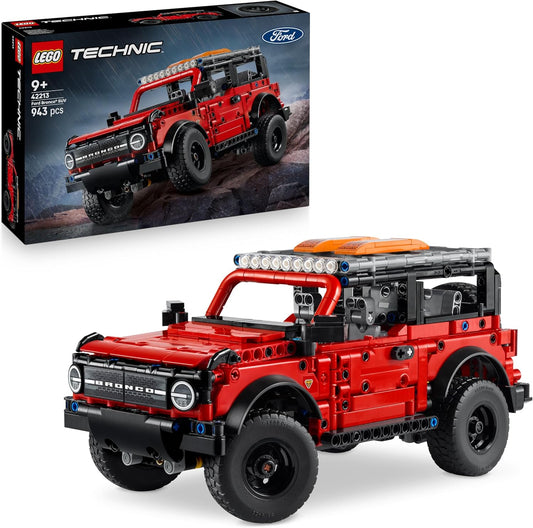 LEGO Technic Ford Bronco SUV Off Road - Kit de Montagem com Portas que Abrem, Motor V6, Suspensão e Direção - Presente Colecionável para Meninos a partir de 9 Anos - 42213
